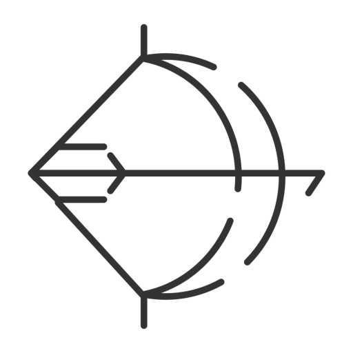 centaur observer logo showing a modern bow and arrow